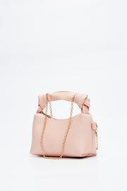 Powder Shk24 Soft Leather Knot Detailed Chain Strap Hand And Shoulder Bag L:14 E:22 W:8 Cm