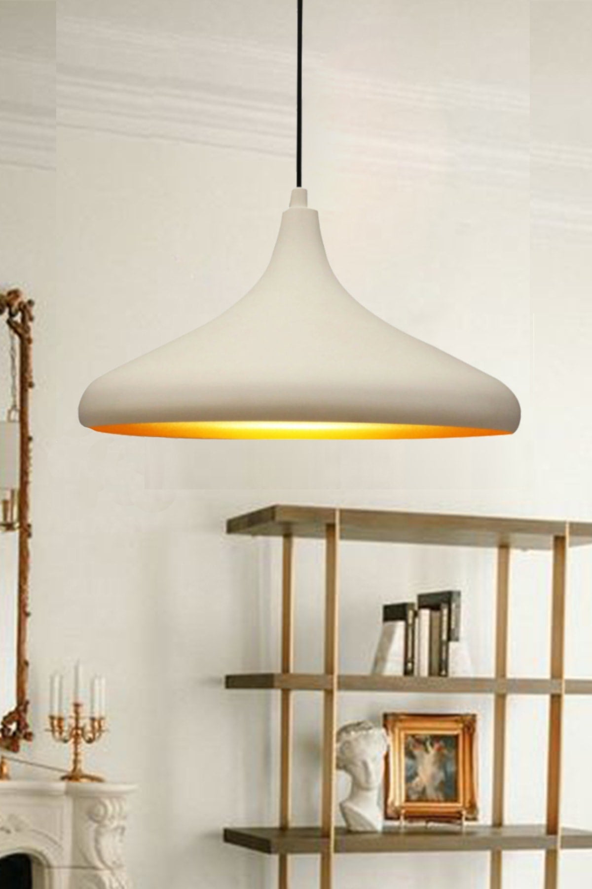 Champion White Single Chandelier Living Room Kitchen Cafe Restaurant Chandeliers Rustic Pendant Lamp Models
