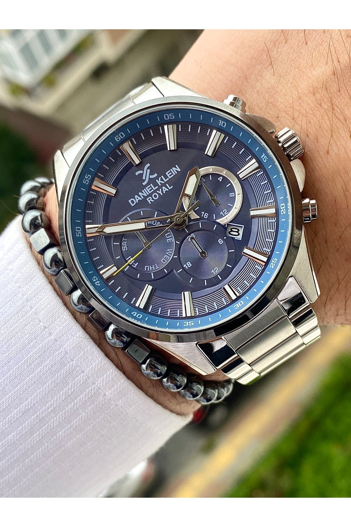 Stainless Steel Band Men'S Wristwatch+3Atm Waterproof