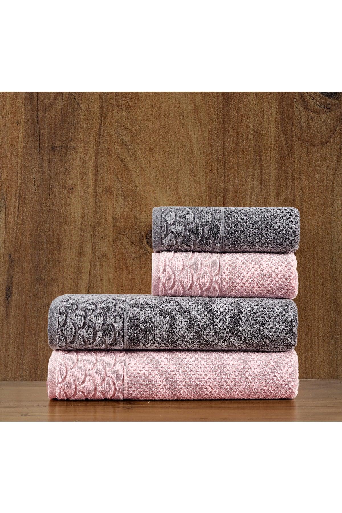 | Extra Soft Cotton Rice Knitted Towel Set of 4 - Swordslife