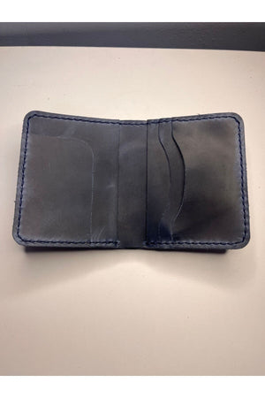 Geldbörse aus echtem Leder mit Karten- und Bargeldfach – personalisierter Namensdruck (Schlüsselanhänger-Geschenk)