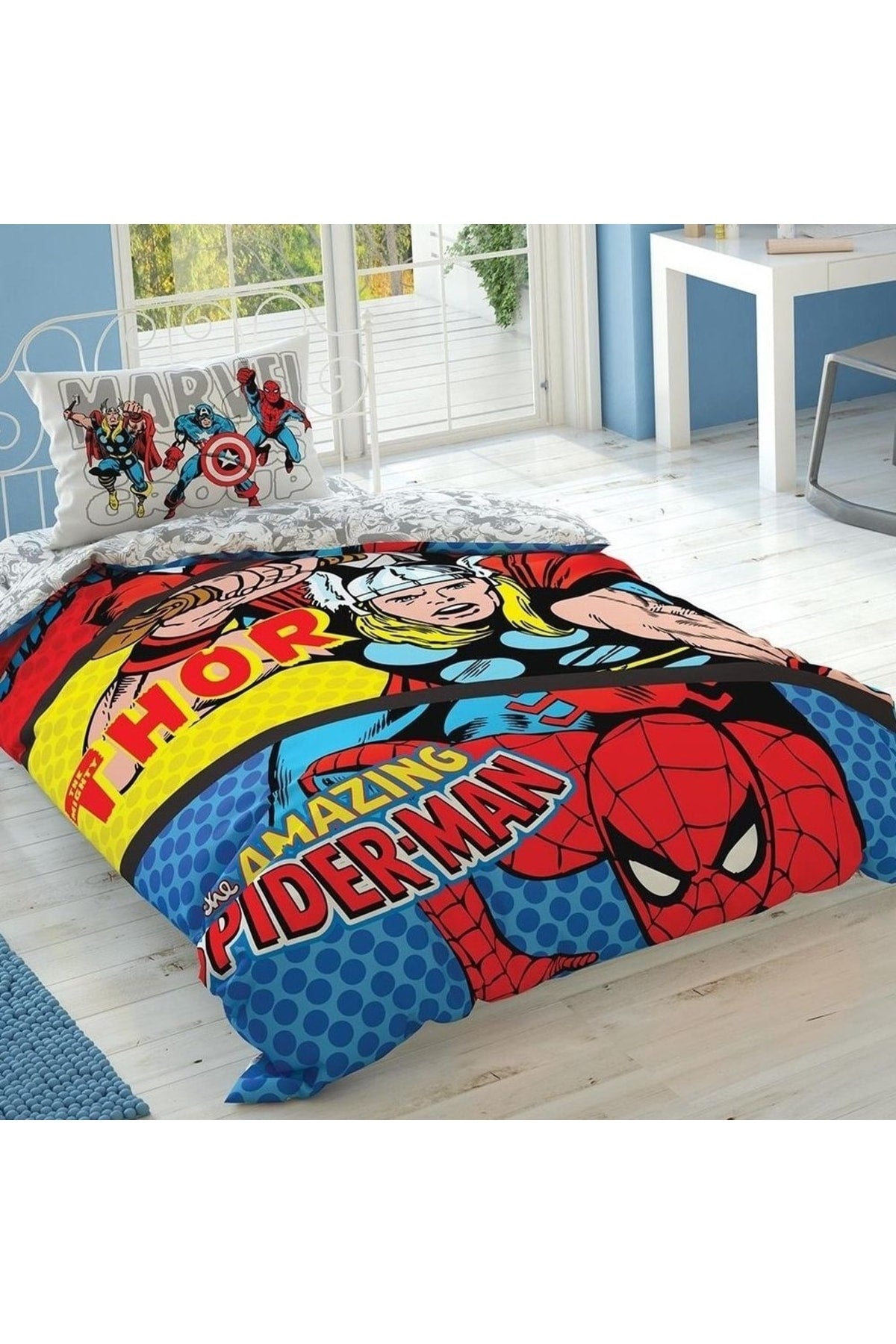 Licensed Marvel Comics Single Duvet Cover Set