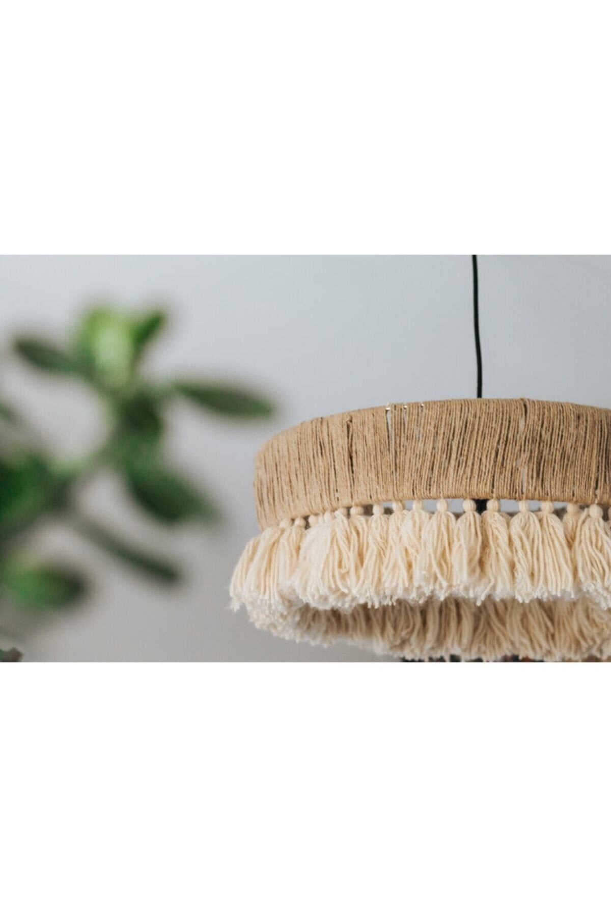 Bohemian Rustic Chandelier With Wicker And Tassels