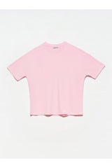 3683 Basic T-shirt Light Pink - Swordslife