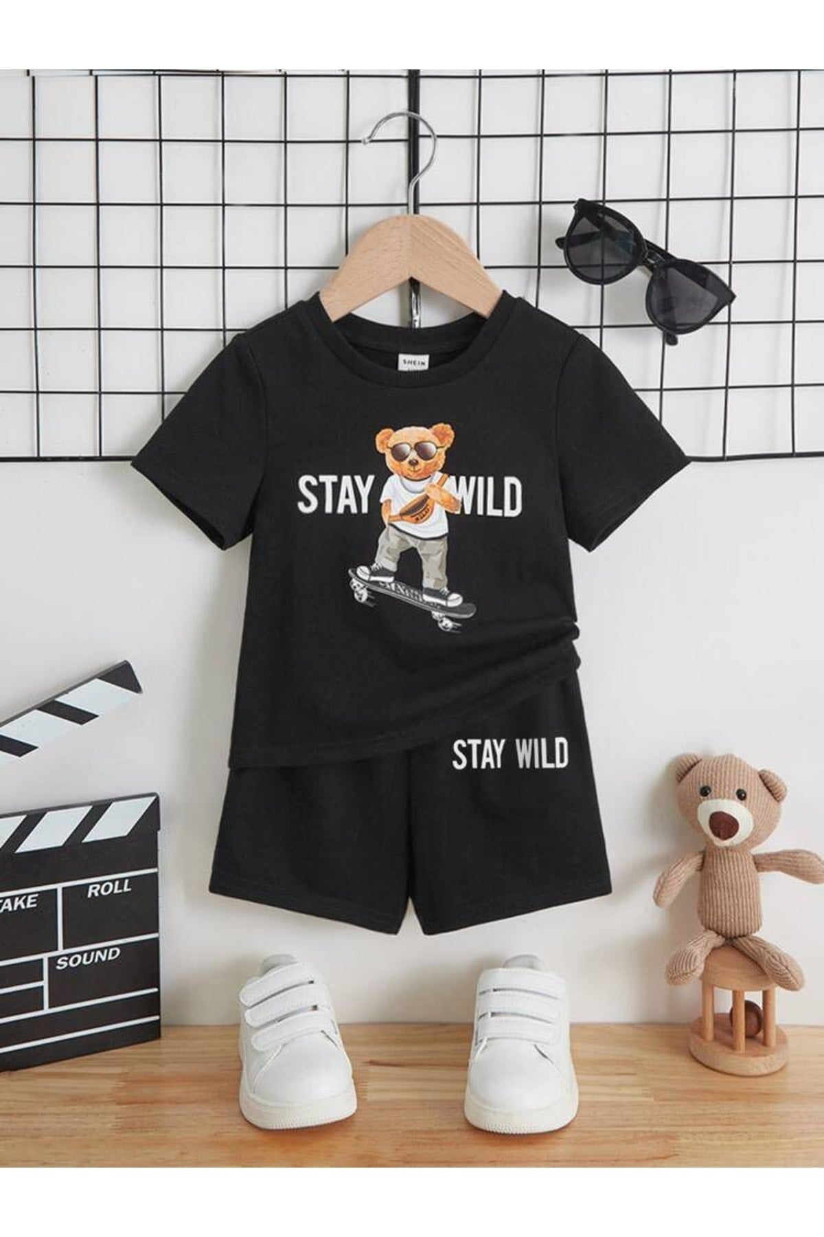 Stay Wild Girls / Boys Shorts Set