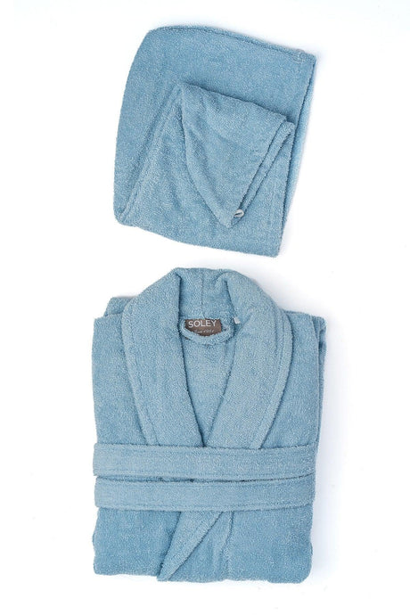 | May | Extra Soft 100% Cotton Hair Cap & Women's Bathrobe Set - Swordslife
