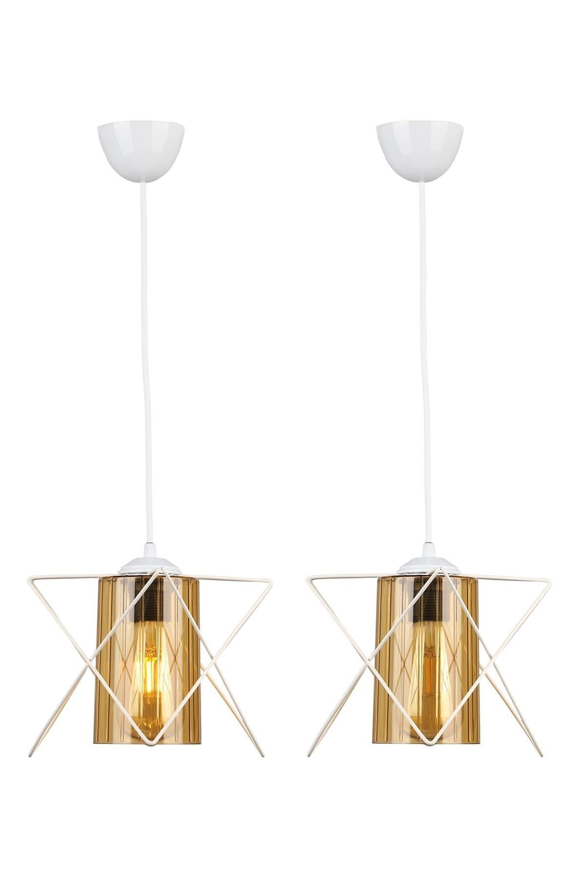 2 Pieces Modes Single White-Honey Acrylic