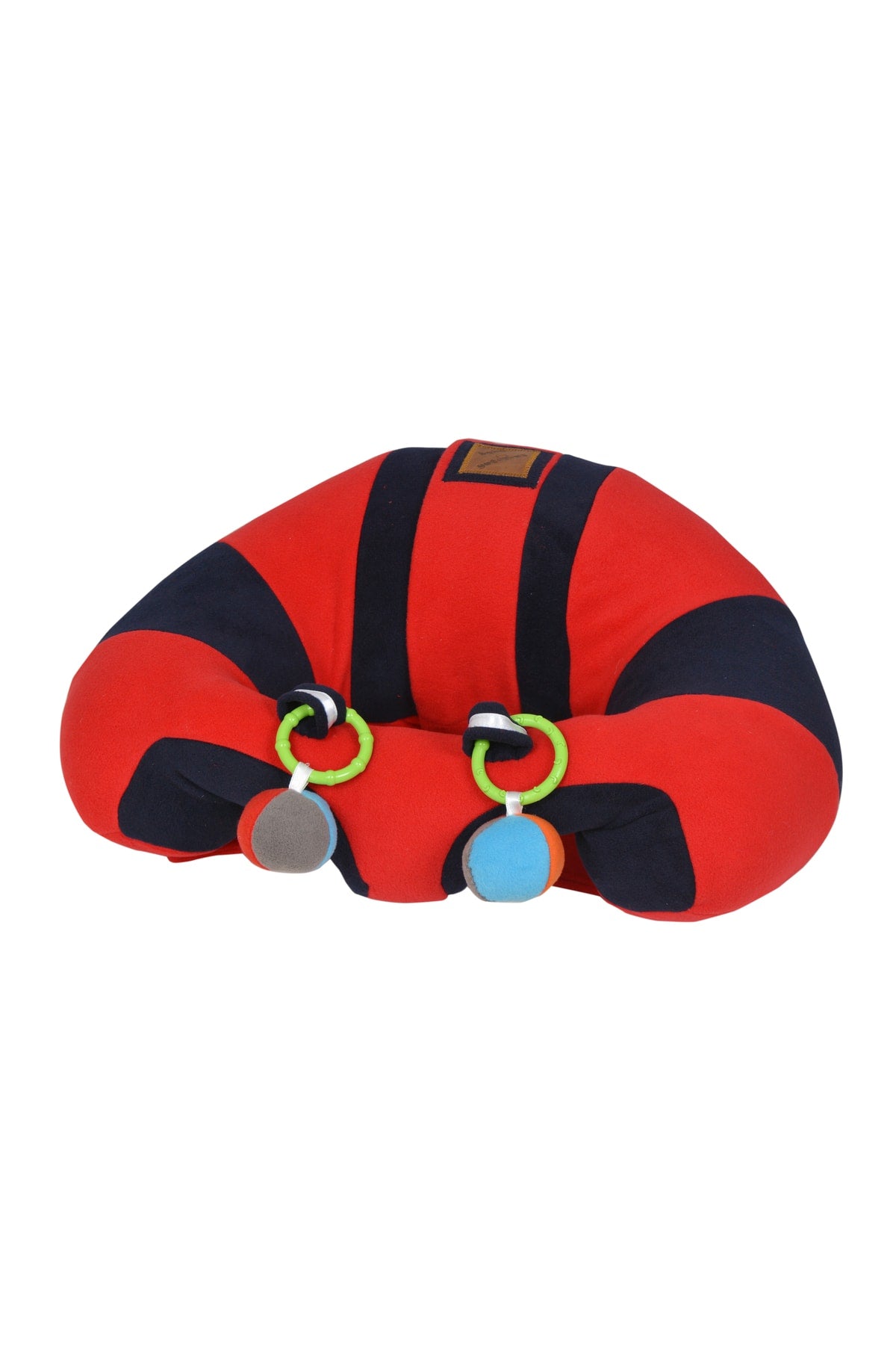 Red-Dark Blue Rattle Bebe Baby Sitting Support Cushion Baby Seat