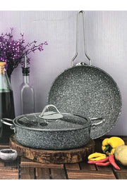 Sak Ultra Classic Granite 2-Piece Cookware Set