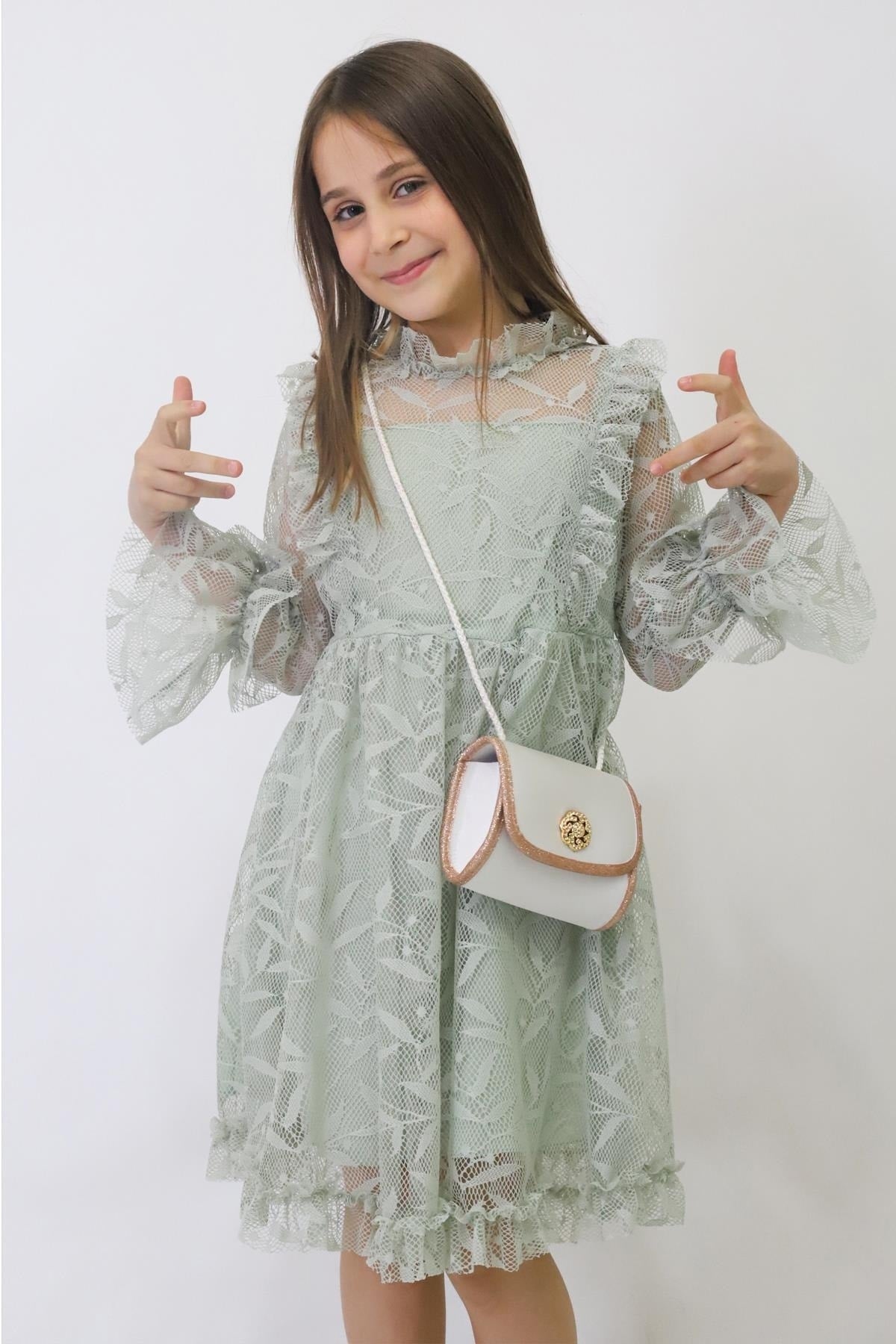 Girl Summer Dress With Bag (2026 New Season 134)