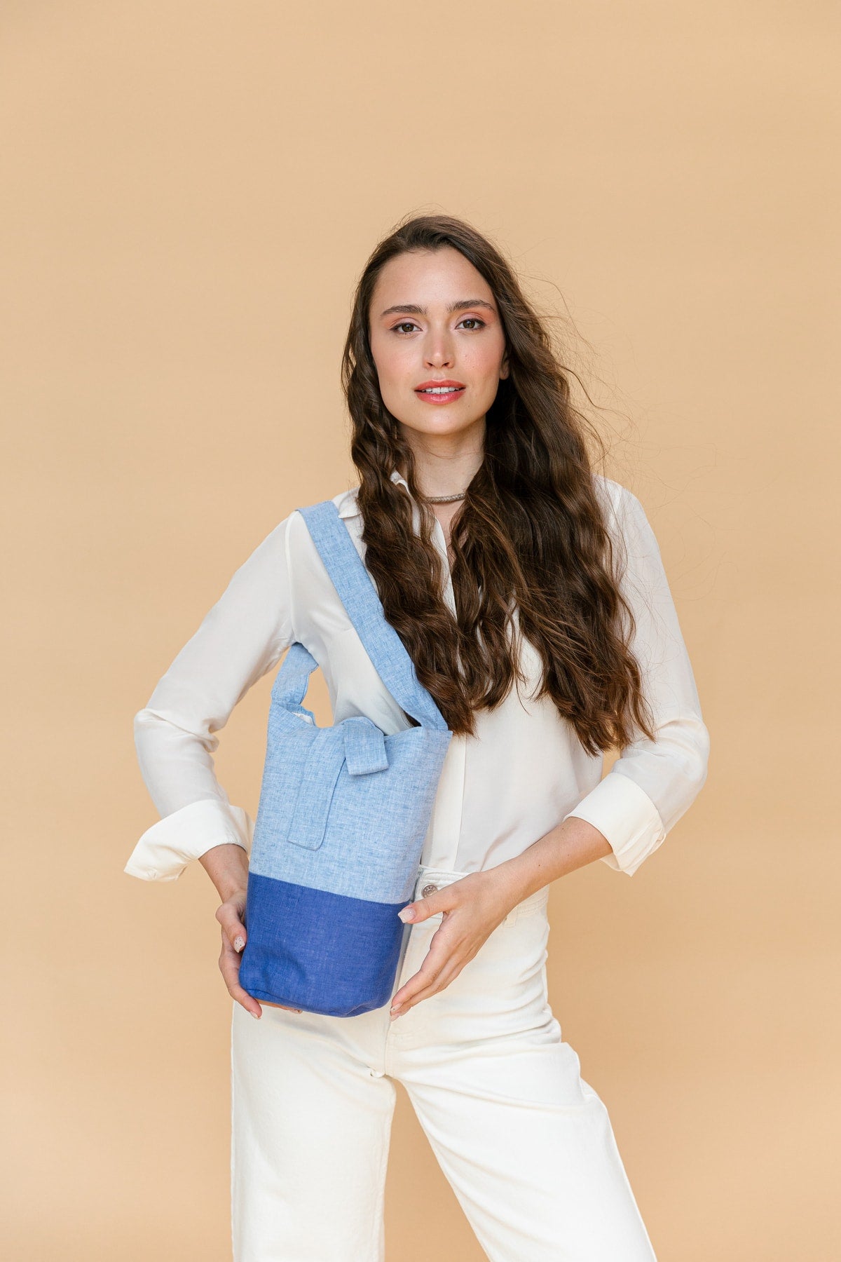 Natural Dyeing Canvas Shoulder Bag