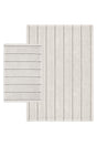 Basic Stripe Natural Cotton Double Bath Clay 60x100 50x60 Cm Ecru / Black Striped - Swordslife