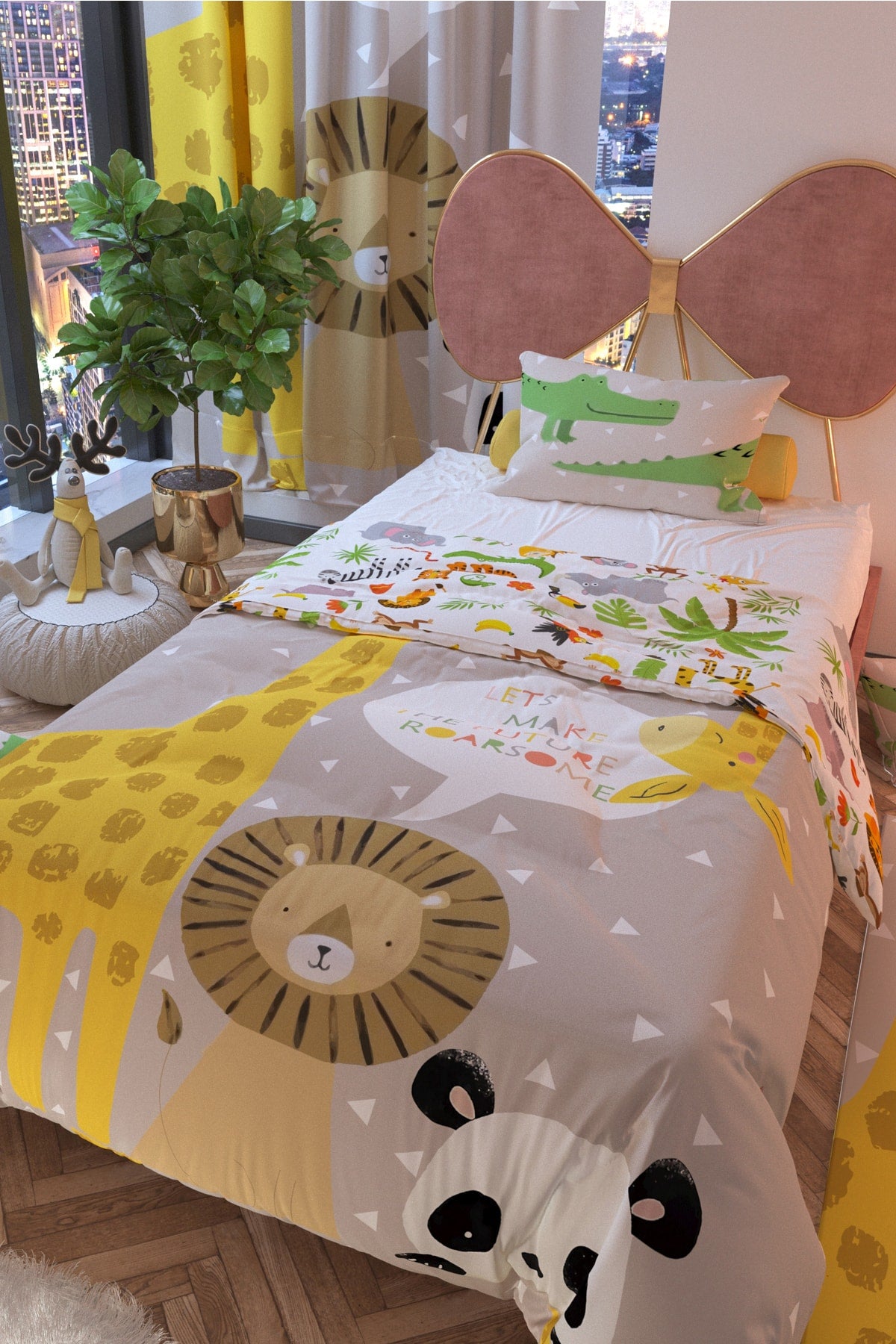 Orman Family Double Sided Kids Duvet Cover Set Cotton