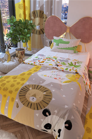 Orman Family Double Sided Kids Duvet Cover Set Cotton