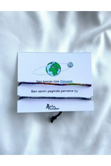 My Earth My Moon Rope Couple Bracelet Gift Bracelet Set Bff, Lover Bracelet