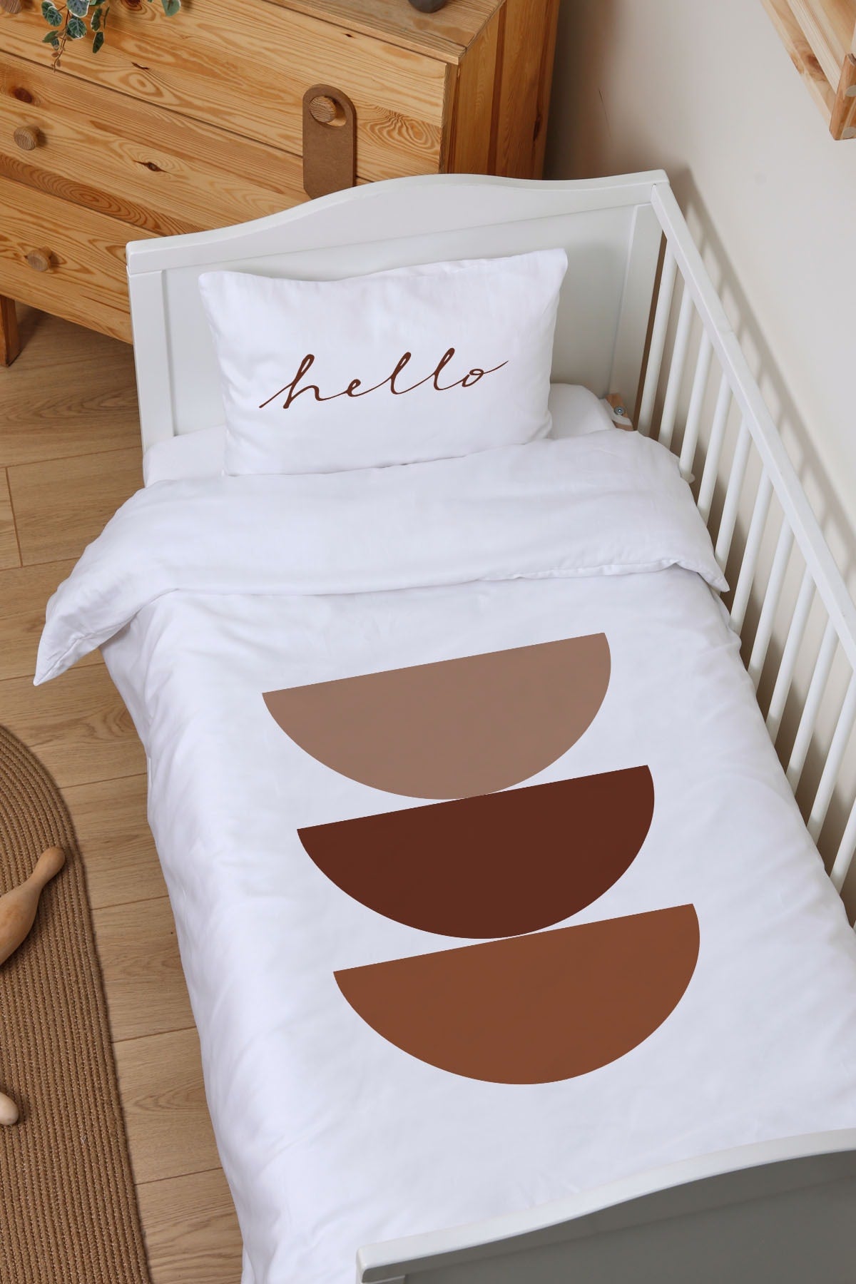 Organic Baby Duvet Cover Set (100X150) - Pure Baby Series - Vintage Moon