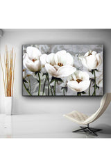 Design White Flower Canvas Painting - Swordslife