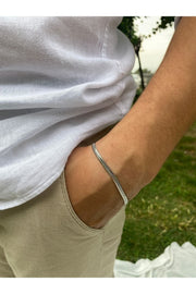 Men'S Straw Italian Chain Steel Bracelet