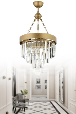 Linda 30' Antique Luxury Crystal Stone Chandelier