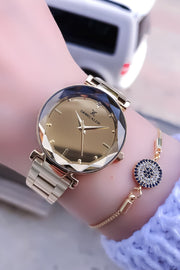 Damenarmbanduhr, Armband, Geschenk, Stahl, wasserdicht, 2 Jahre Garantie.