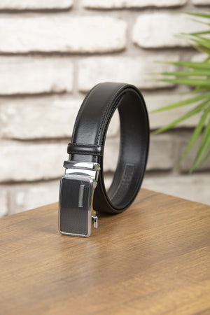 3,5 cm automatischer Gürtel aus echtem Leder