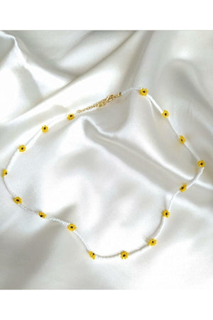 Minimal Daisy Necklace, Women's Daisy Necklace - Swordslife