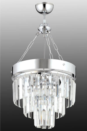Linda 30' Silver Luxury Crystal Stone Chandelier