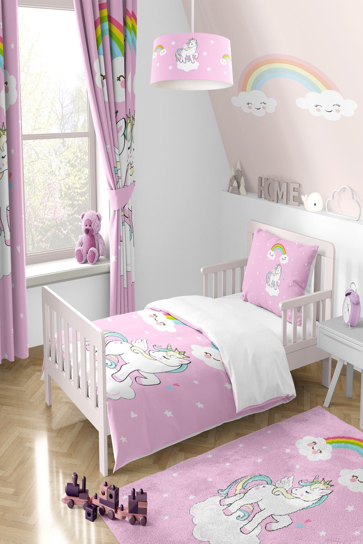 Unicorn Patterned Duvet Cover Set Tlan-170
