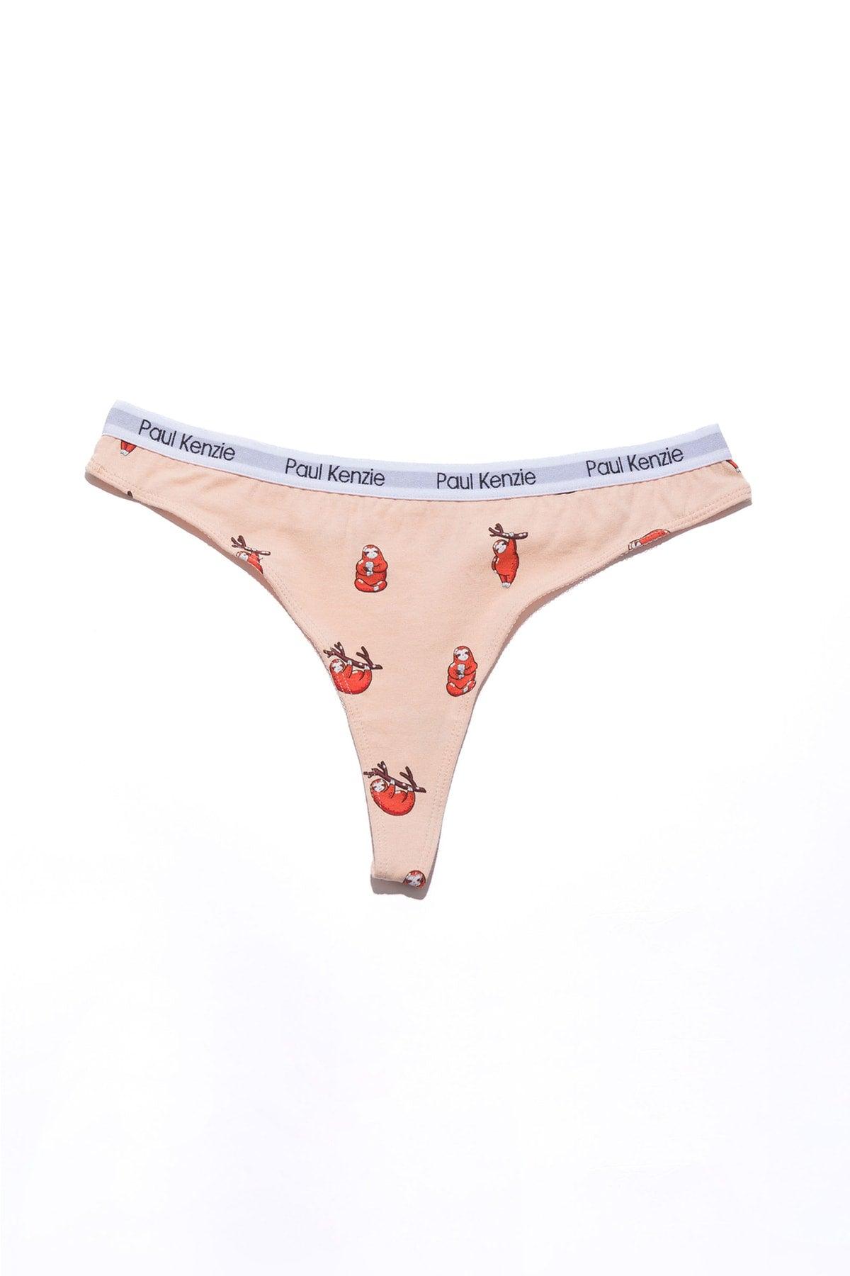 Patterned Women's String Panties - Couple Collection Lazy - Swordslife