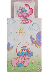 Single Licensed Baby Duvet Cover Set-smurfs Baby Girl 60062570