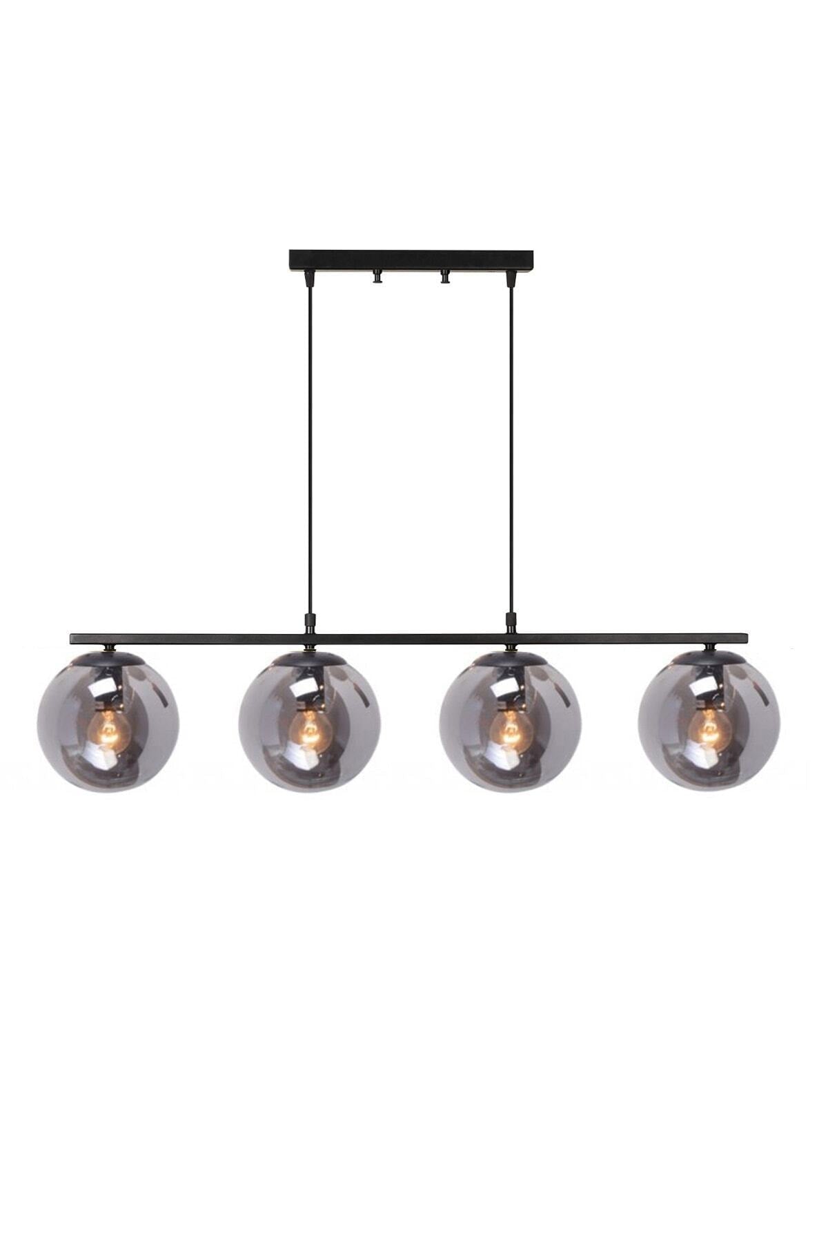 Romaithal Smoked Glass Modern Design Quadruple