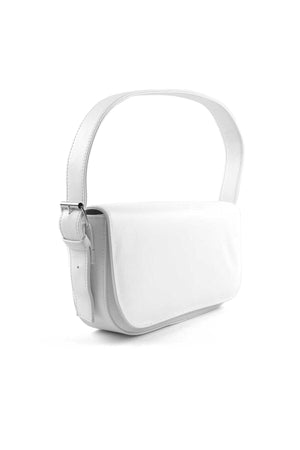 White Lid Baguette Bag