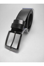 Men'S Black 100% Genuine Leather Belt