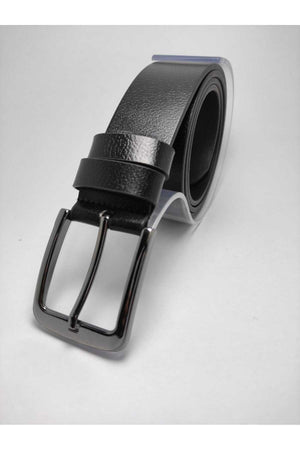 Schwarzer Herrengürtel aus 100 % echtem Leder