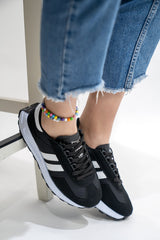 Unisex Snkr Black White Casual Casual Sports Shoes Sneaker