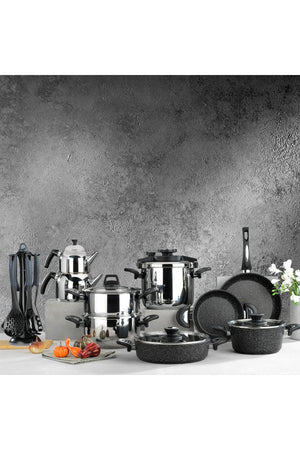 Grand Çelik - Yyçeyiz Set-20 Pcs.-Black