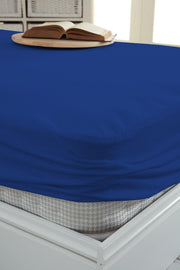 Micro Fitted Full Edge Waterproof Mattress Protector Mattress Cover Bed Sheet Midnight Blue - Swordslife
