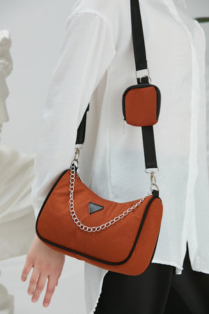 Tile U6 Women'S Cross Shoulder Bag With Chain Strap Detailed And Adjustable Strap Wallet B:12 E:27