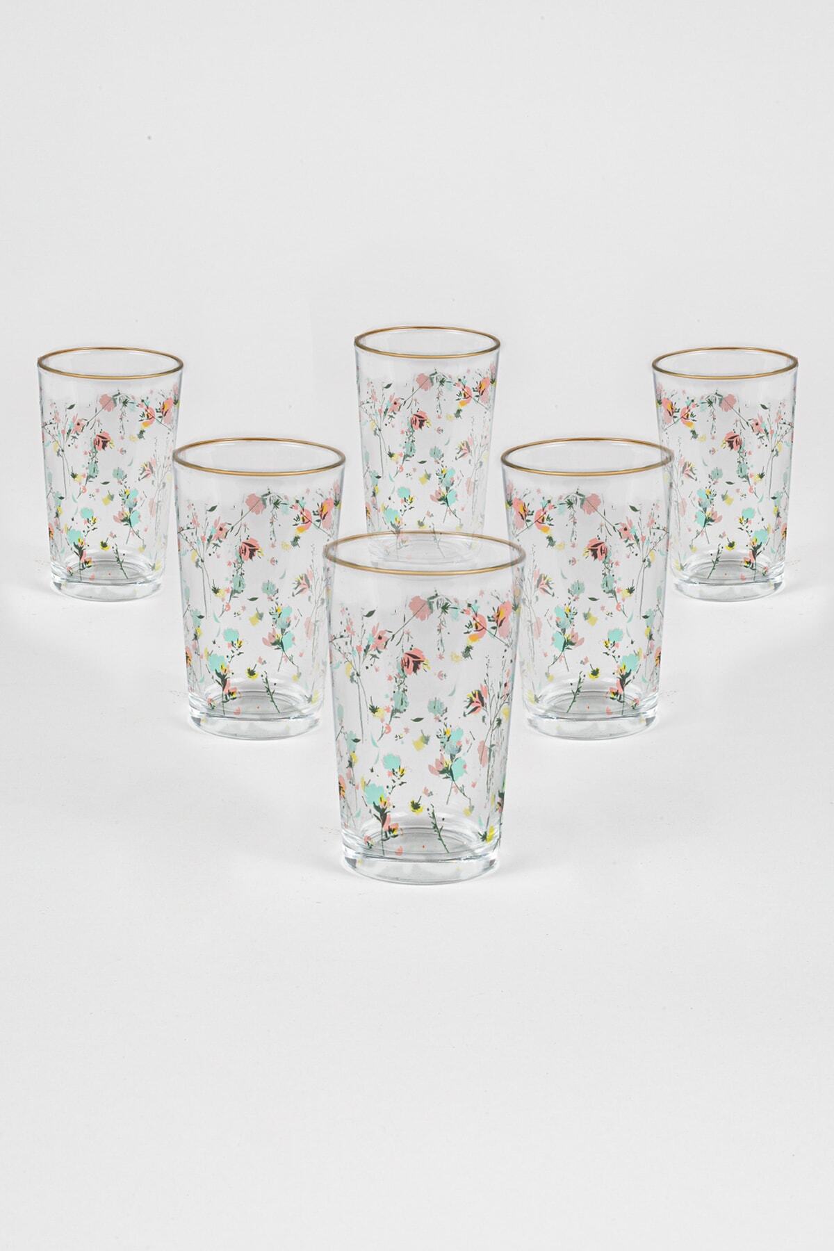 Flora Set Of 6 Coffee Side Glasses