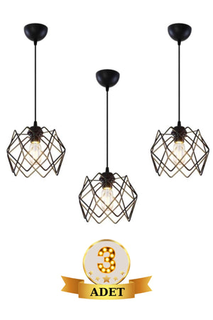 3 Pieces Silvano Chandelier One Living Room Kitchen Bathroom Bedroom Children'S Room Entrance Pendant Lamp Chandelier