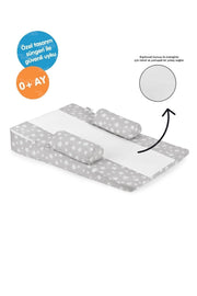 Multifunctional Washable Cover Orthopedic Baby Reflux Mattress-Degassing Baby Reflux Cushion Gray