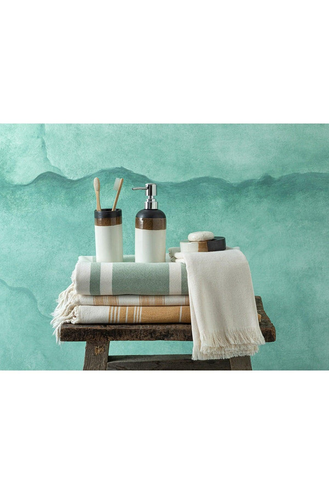 Avier 3 Pcs Bathroom Set Brown - Swordslife