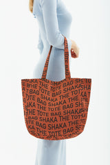 Tile U50 Snap Closure The Tote Bag Printed Canvas Fabric Casual Women's Arm And Shoulder Bag U:3
