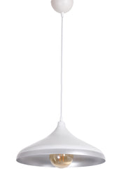 Nil Modern Design Cafe - Kitchen - Living Room - Hall Gray Color Single Chandelier With White Interior