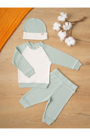 Comfort Series Unisex Baby Set Set Of 3 Extra Soft 100% Cotton Special Roving Fabric