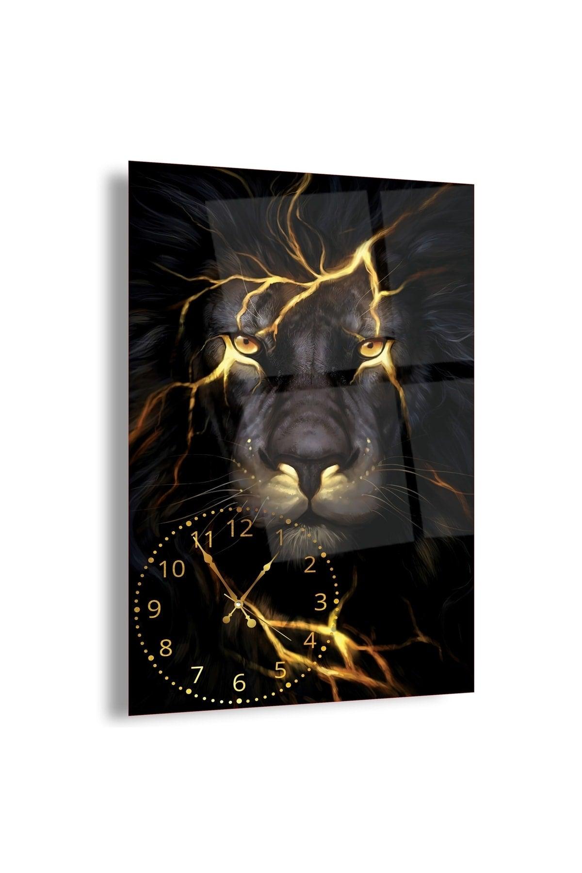 Clocked Lion Glass Painting - Swordslife