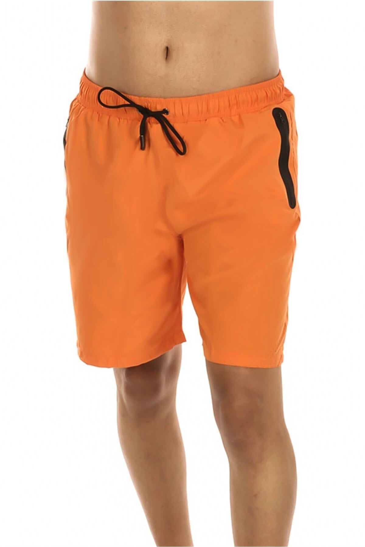 Men'S Orange Two Pocket Marine Shorts