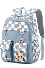 Karierte Accessoire-Schultasche