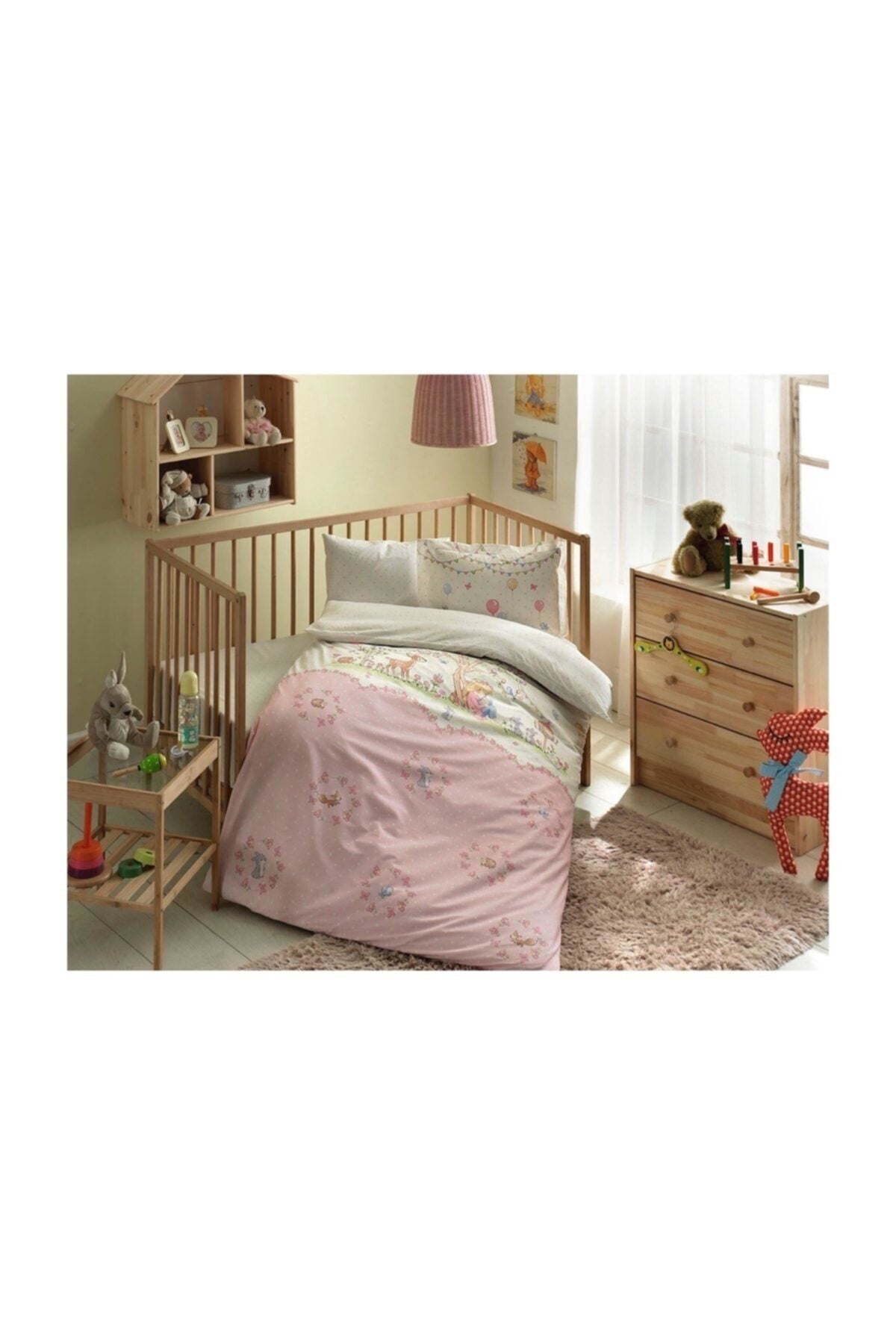 Organic Bio Baby Duvet Cover Set - Candy Pink