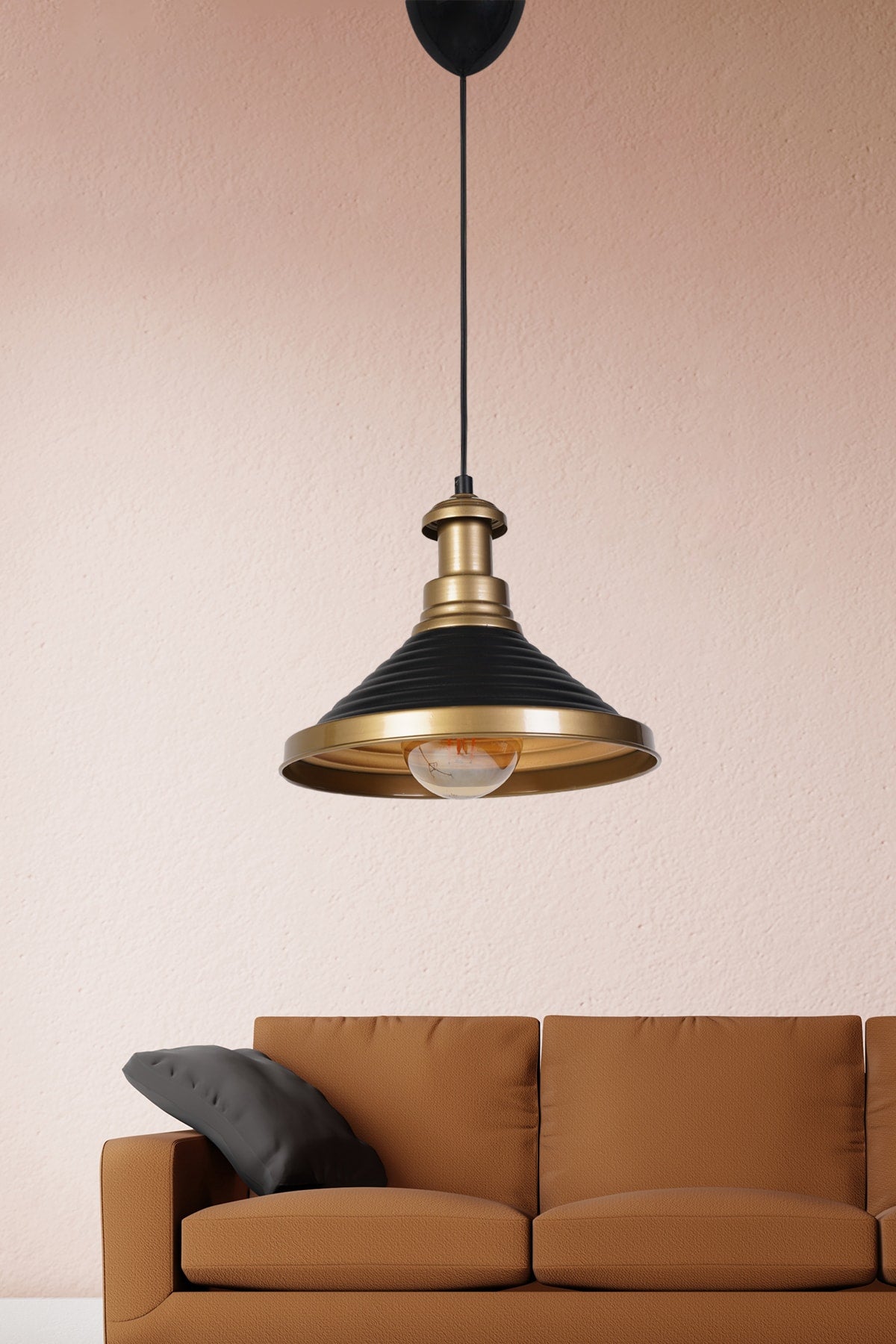 Crabe Pendant Lamp Chandelier Black Gold